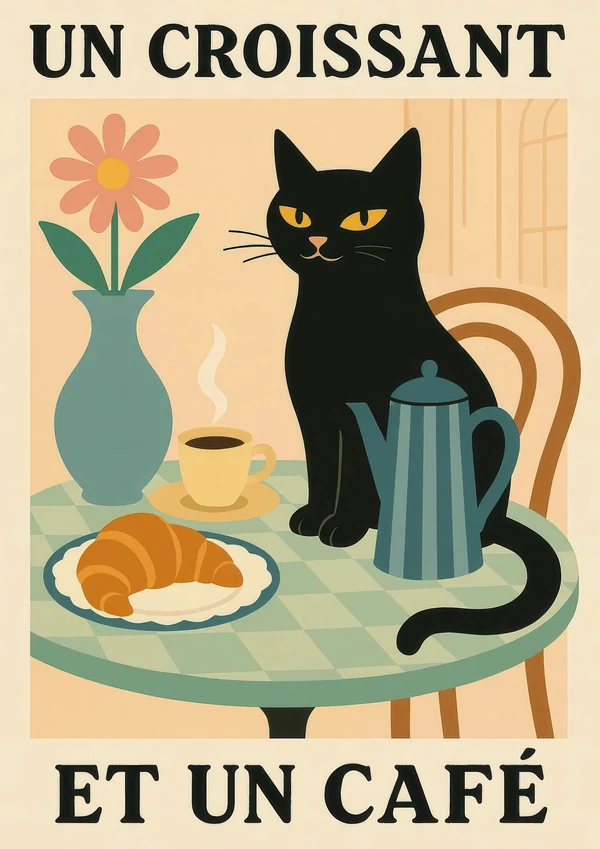 Un Croissant et un Café